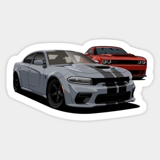 Modern muscle Sticker